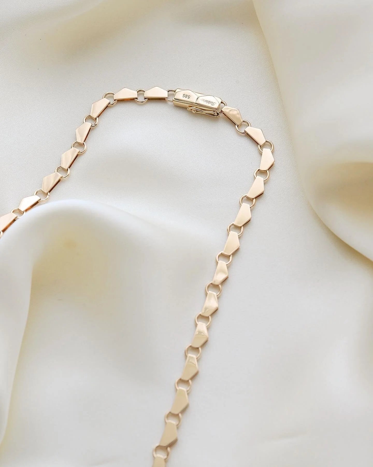 Amazing Mid Century Danish Vintage Necklace 14K 1960s