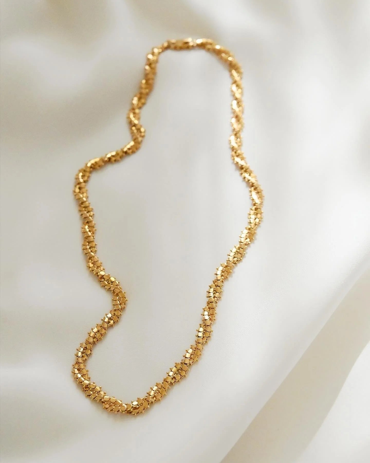 Stunning Sexy Vintage Fancy Link Chain 18K Gold