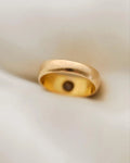 From Personal Collection Champagne Colored Antique Old Cut Diamond Ring 18K Gold 1900s
