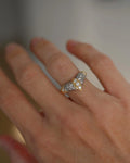 From Personal Collection 0.95 Carats 6.5 Grams Diamond Chevron Ring 18K Gold