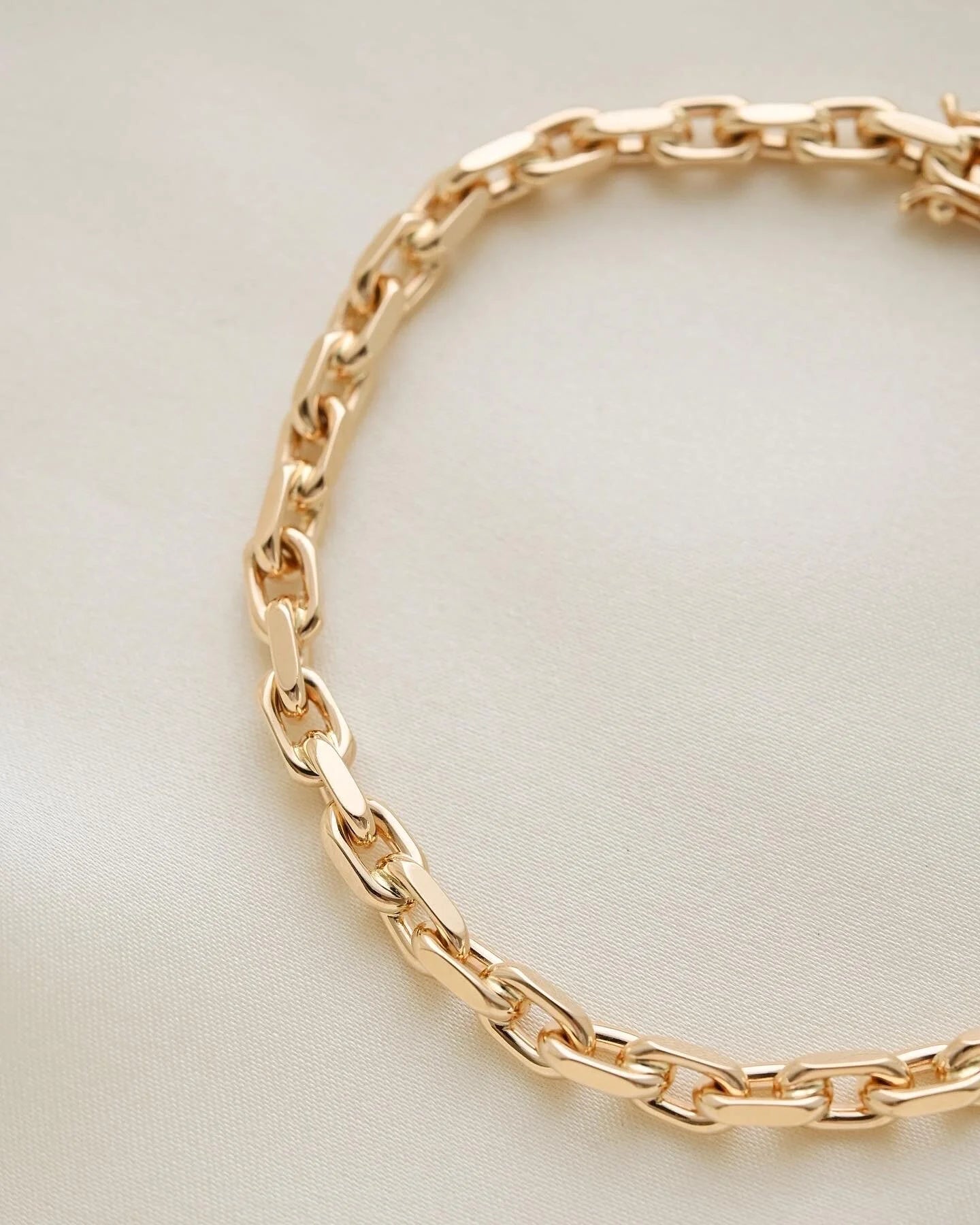 Amazing Danish Anchor Link Bracelet 14K Gold