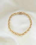 Stunning Danish Vintage Anchor Bracelet 14K Gold 1960s