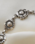 Irresistible Amazing Condition Antique Flower Bud Sterling Silver Bracelet By Georg Jensen 1933-1945