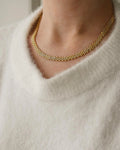 Danish Vintage Rolex Link Necklace 14K Gold 1980