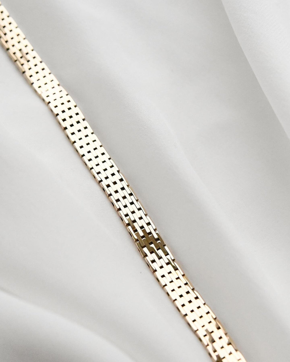 Special Danish Vintage Mid Century Link Bracelet 14K Gold Denmark