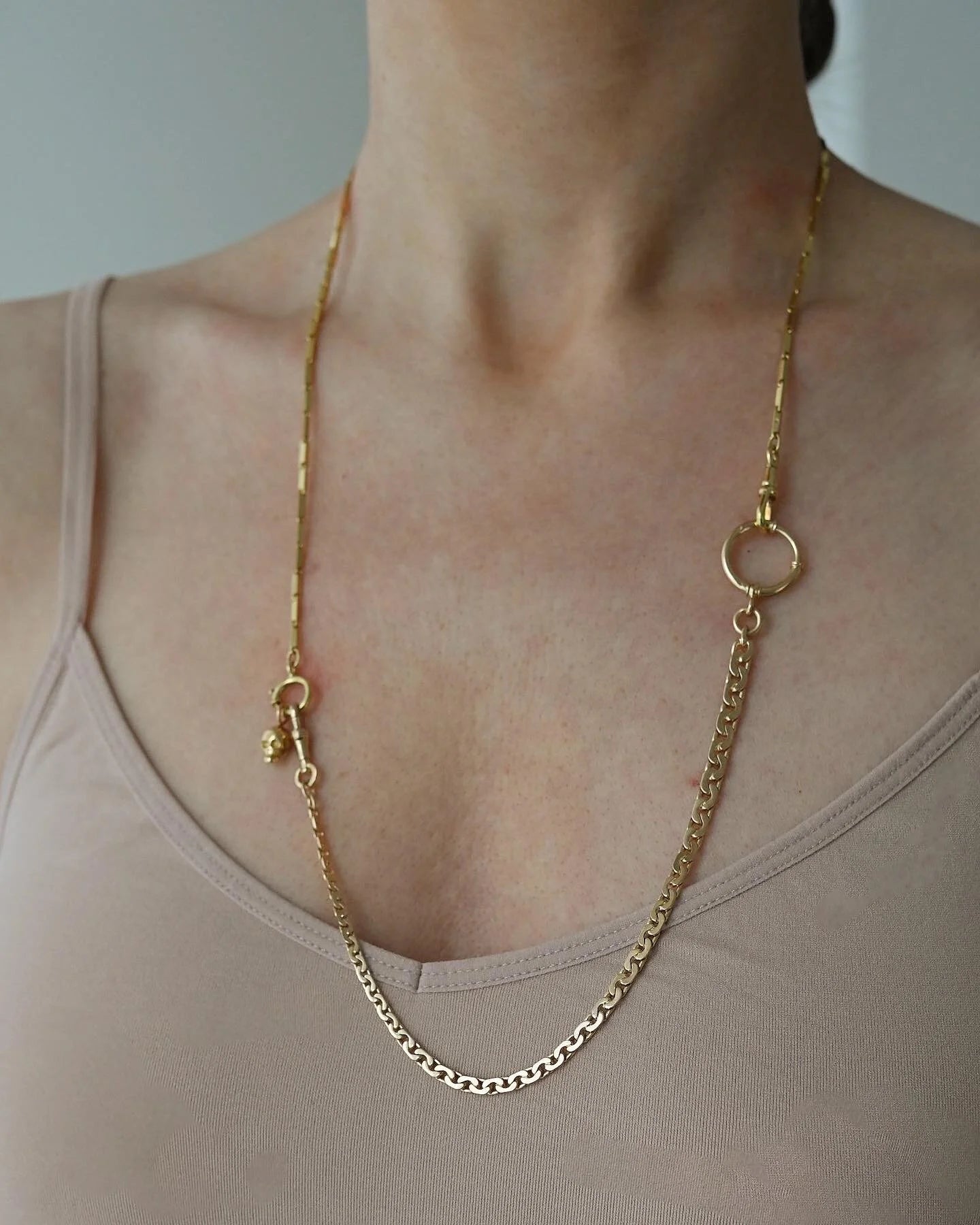 The Best 18K Solid Through and Through Scull Pendant