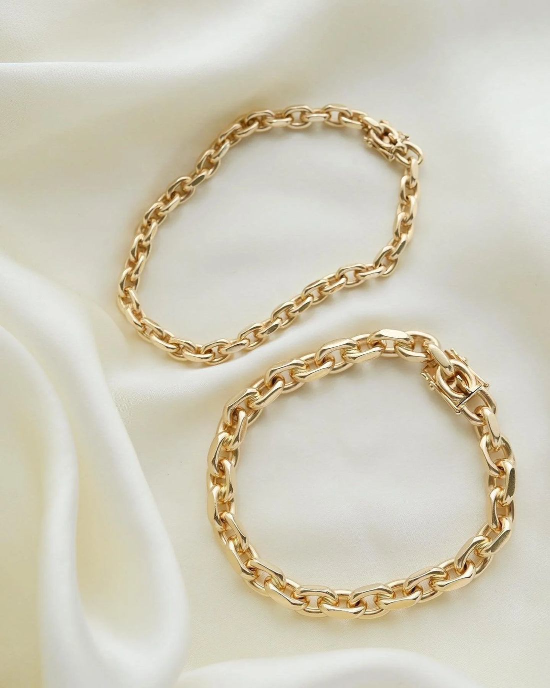Biggest Most Amazing Vintage Anchor Link Bracelet Ever 14K Gold 1970