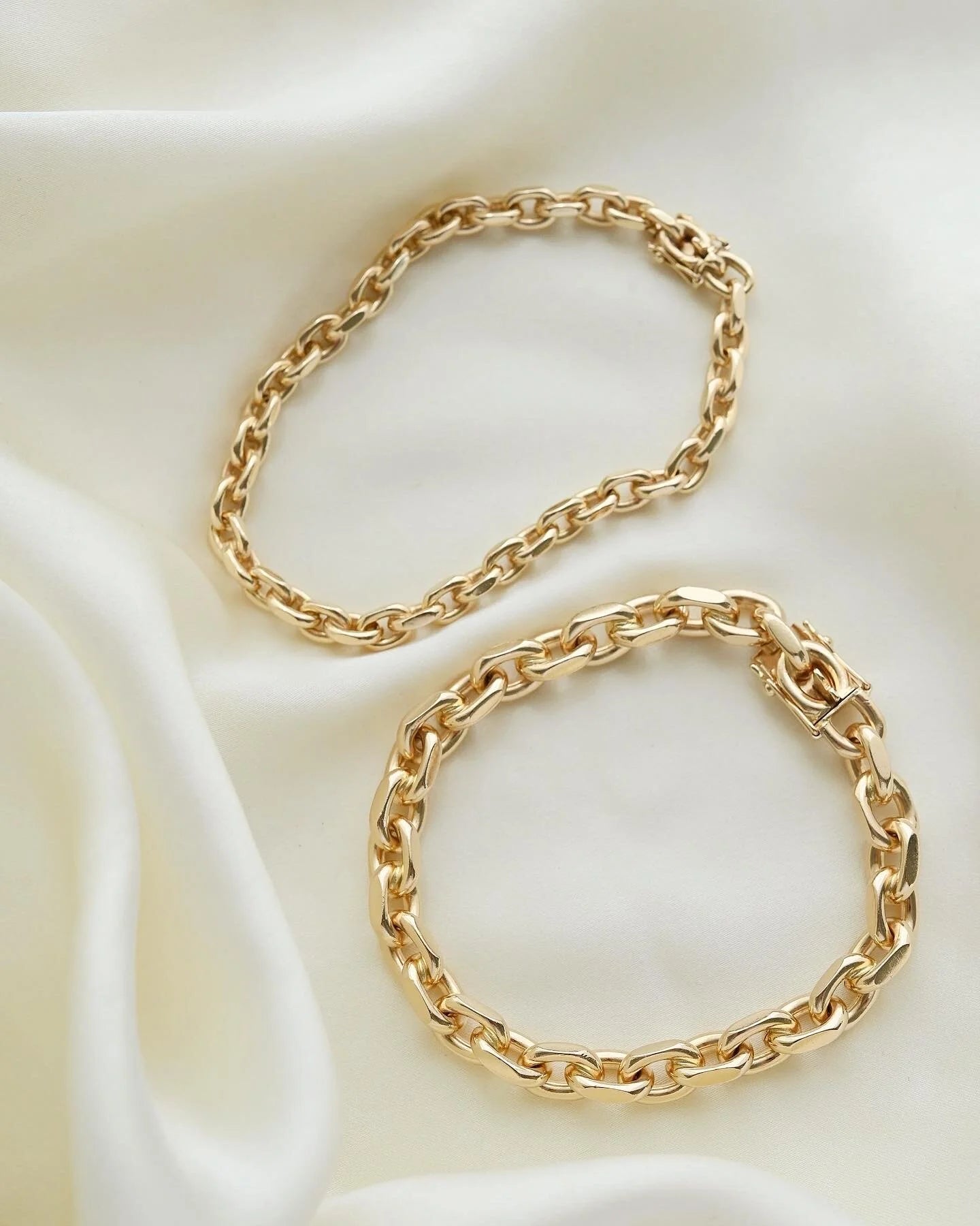 Biggest Most Amazing Vintage Anchor Link Bracelet Ever 14K Gold 1970