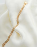 Star Link Bracelet Vintage Sweden 1965 18K Gold