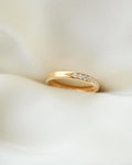 The Perfect Five Stone Diamond Band 18K Solid Gold 1973