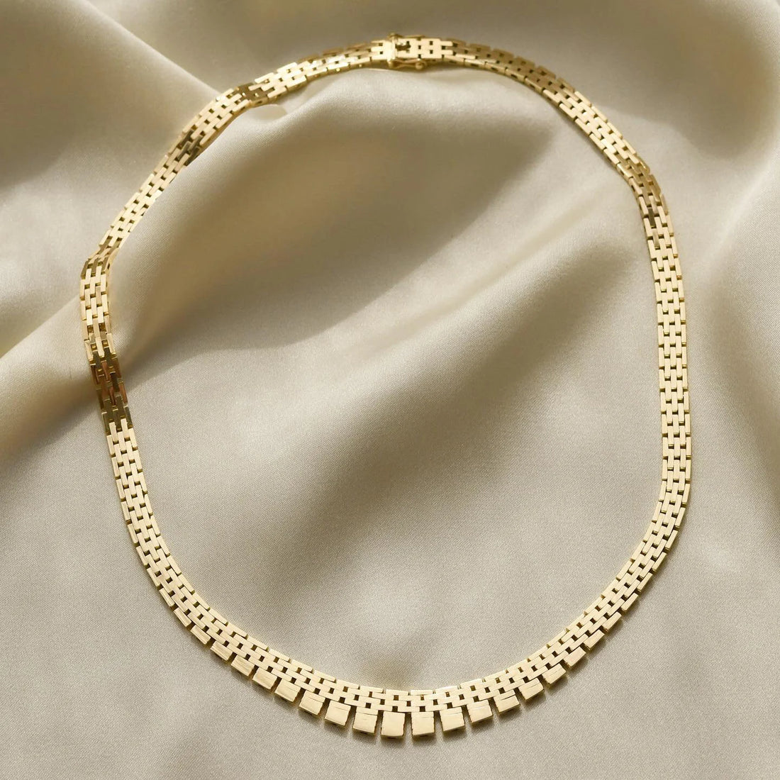Gorgeous Sexy Brick Link Chain 29.5 Grams 14K Solid Gold