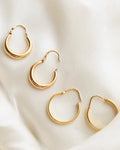 Perfect Never Take Off Swedish Vintage Hoops 18K Gold