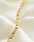 Rare Long 18K Solid Gold Antique Curb Link Chain Beg 1900s