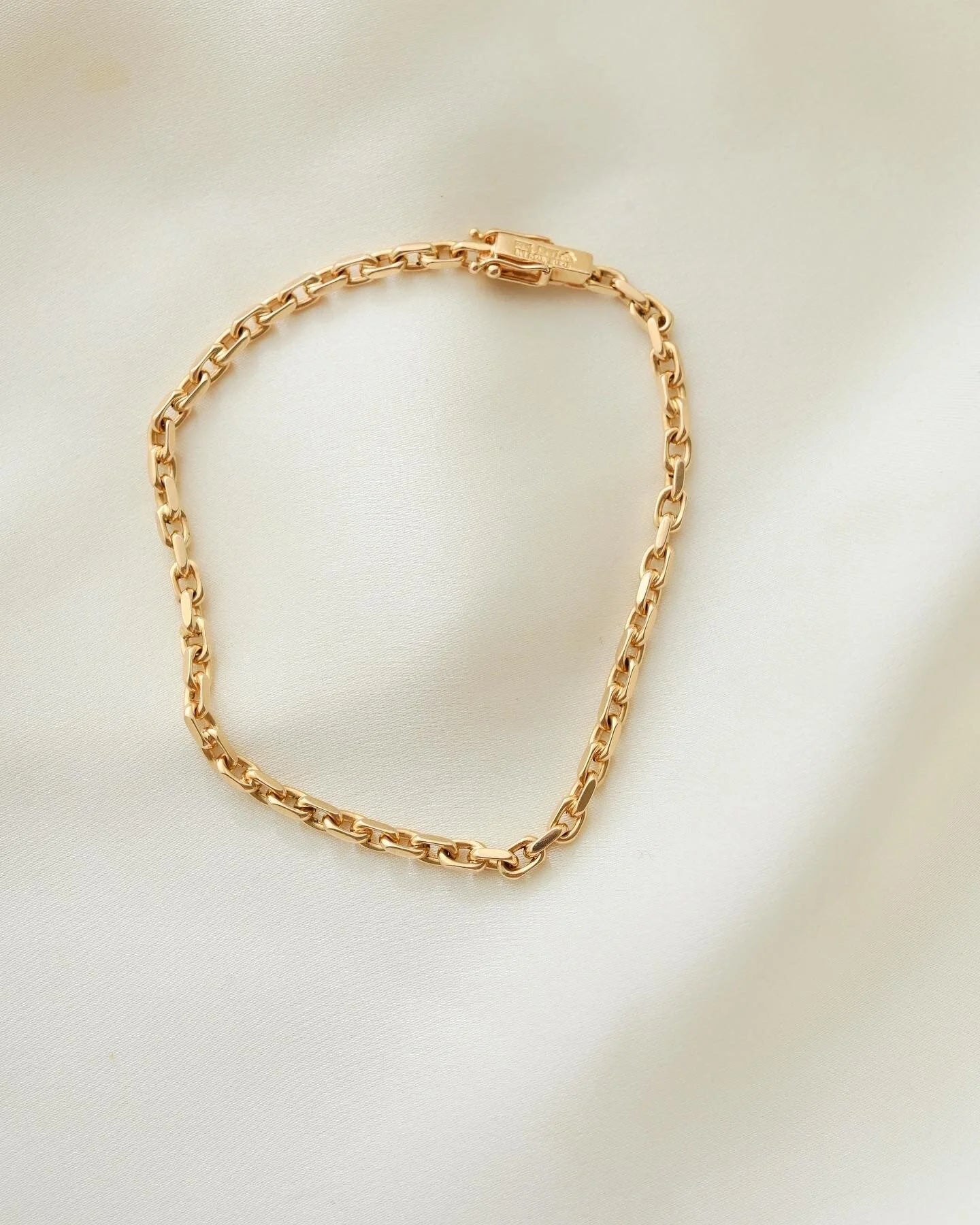 Gorg Smaller Links Swedish Vintage Bracelet 18K Gold 1962