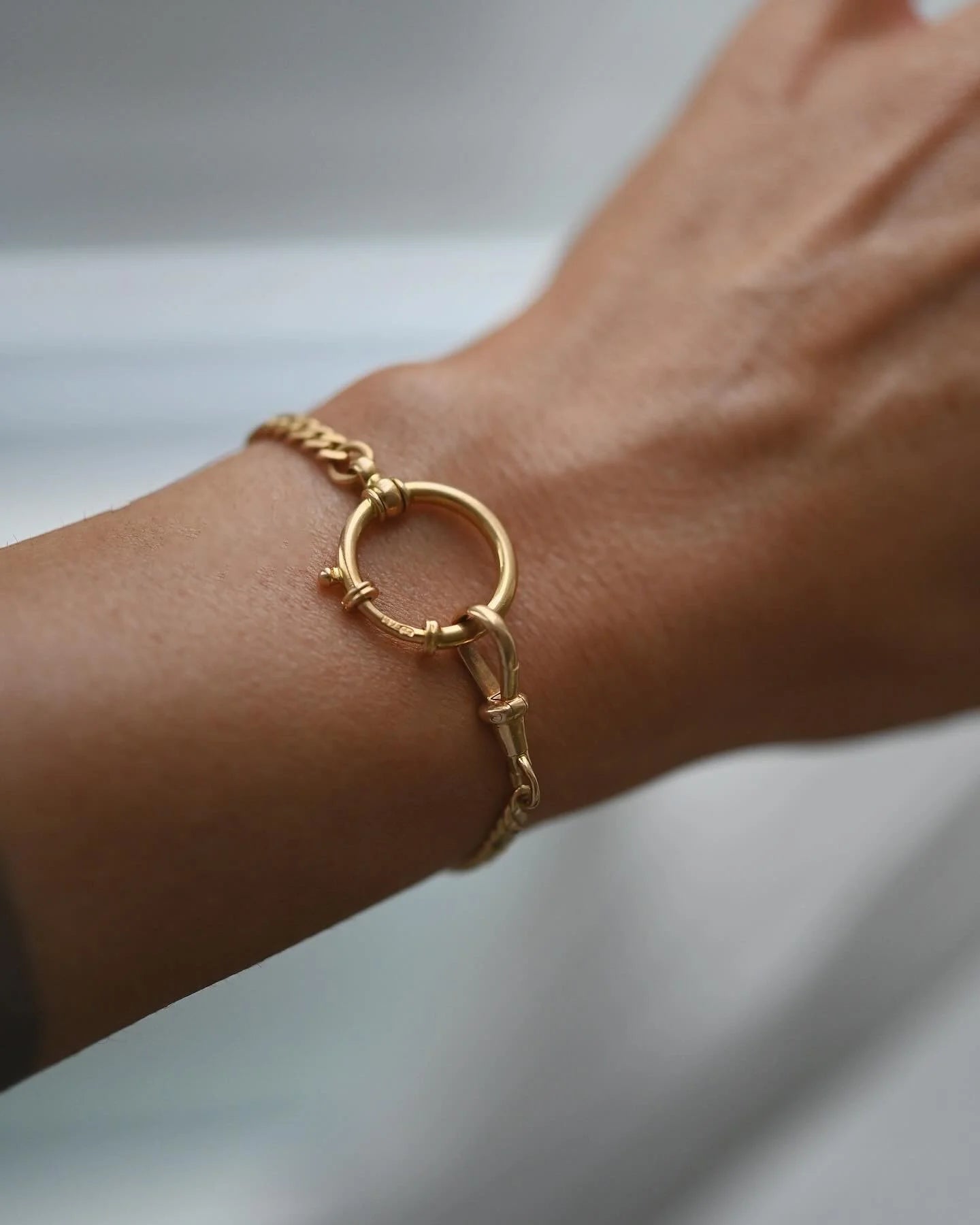 Perfect Rare Smaller Sized Old Watch Chain Bracelet 18K Gold 1920s