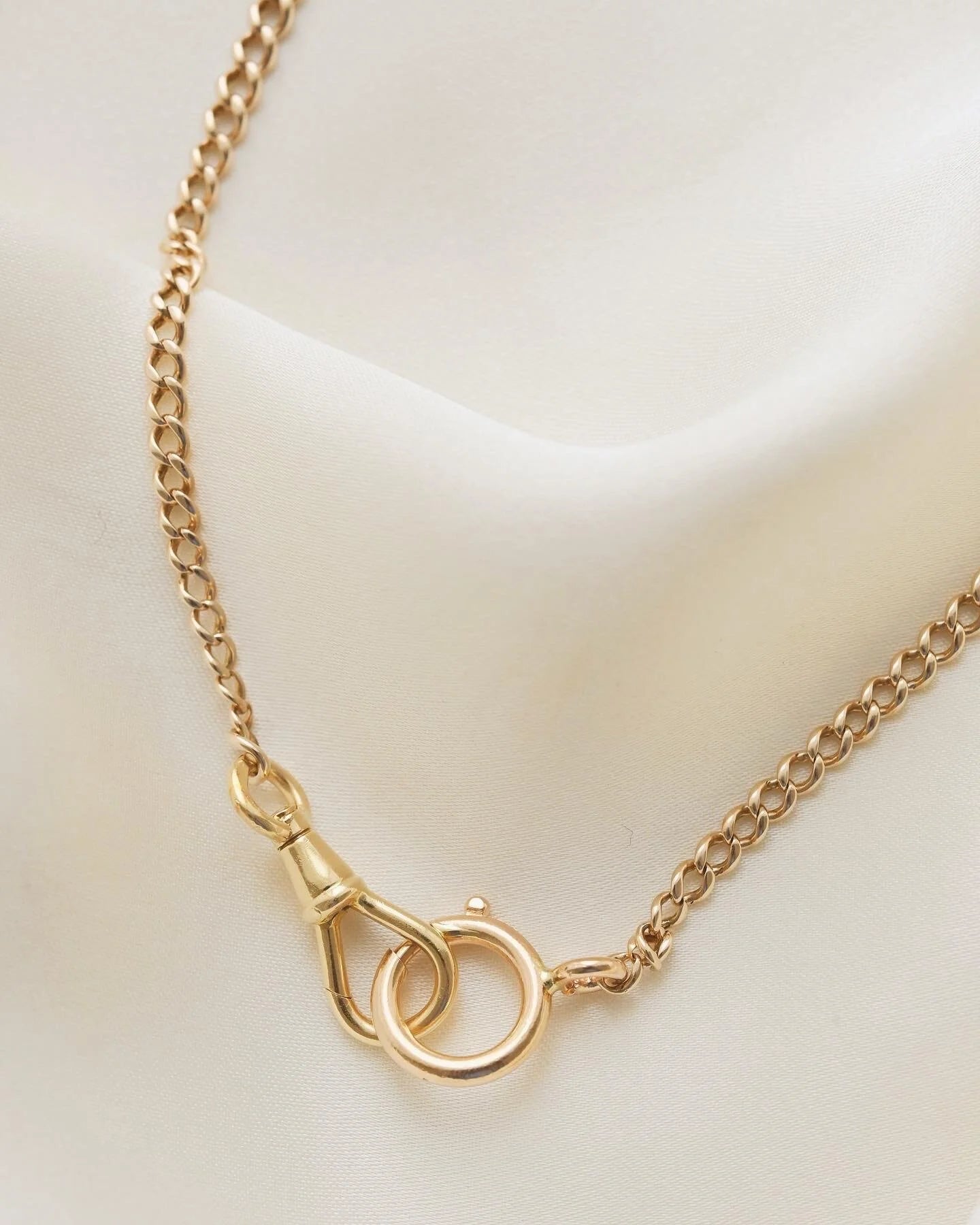 Rare Long 15.75 Inches Watch Chain 18K Gold Beg. 1900s