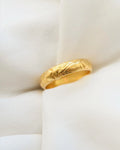 Extemely Pretty Heavy Old Engraved Wedding Band 23K Gold