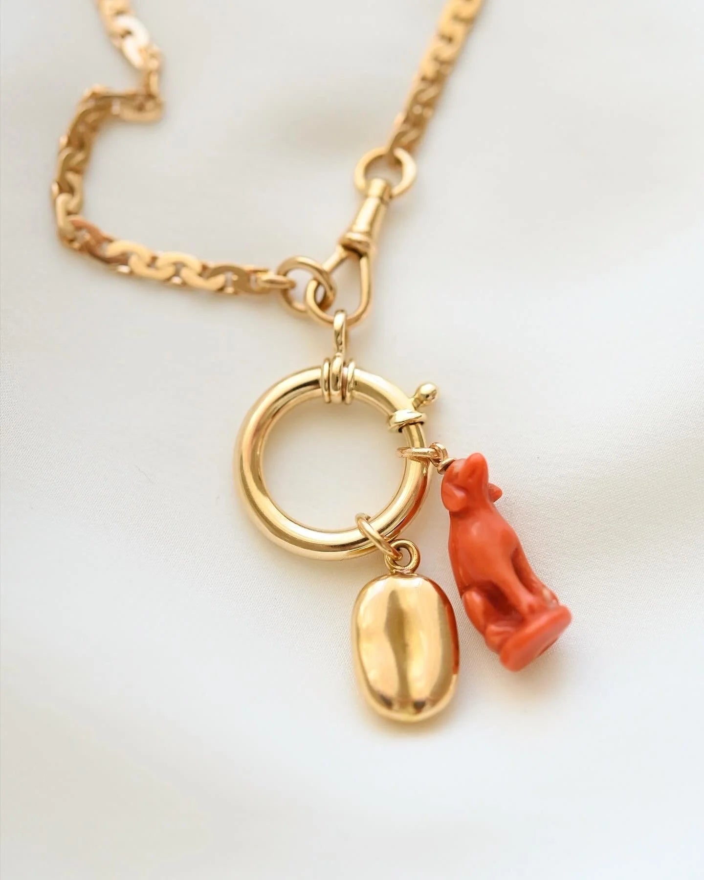 Big Beautiful Full Sized Bolt Clasp For All Of Your Charms 14K Gold