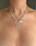 Beautiful Dainty Tennis Necklace 3 Carats Natural Diamonds 18K Gold