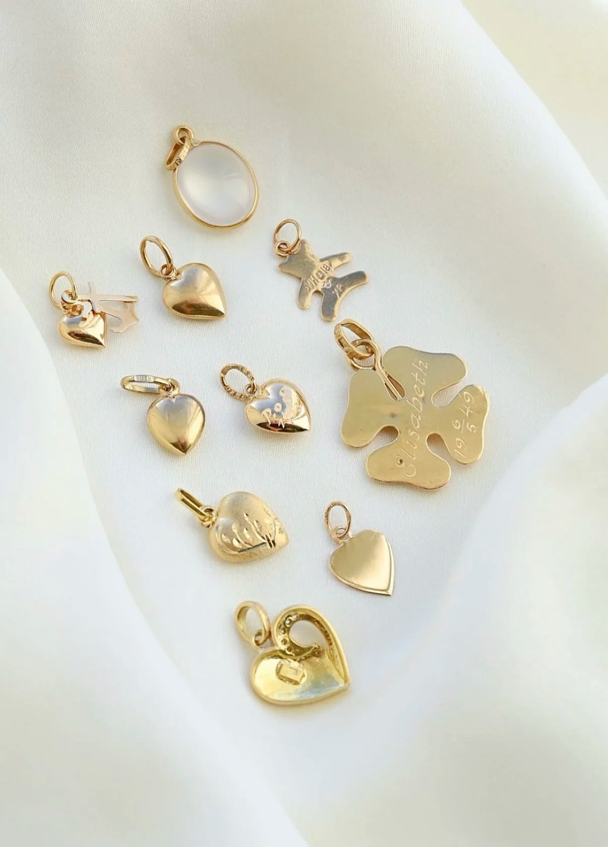 The Lovelies Heart Charm Collection Pick Your Favorite 18K Gold