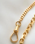 Perfect Rare Smaller Sized Old Watch Chain Bracelet 18K Gold 1920s