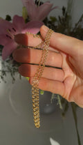 Beautiful 6.5 mm 18K Gold Bismarck Chain Vintage From