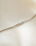 Carrie Bradshaw-esque Vintage Diamond Cluster Necklace 18K White Gold