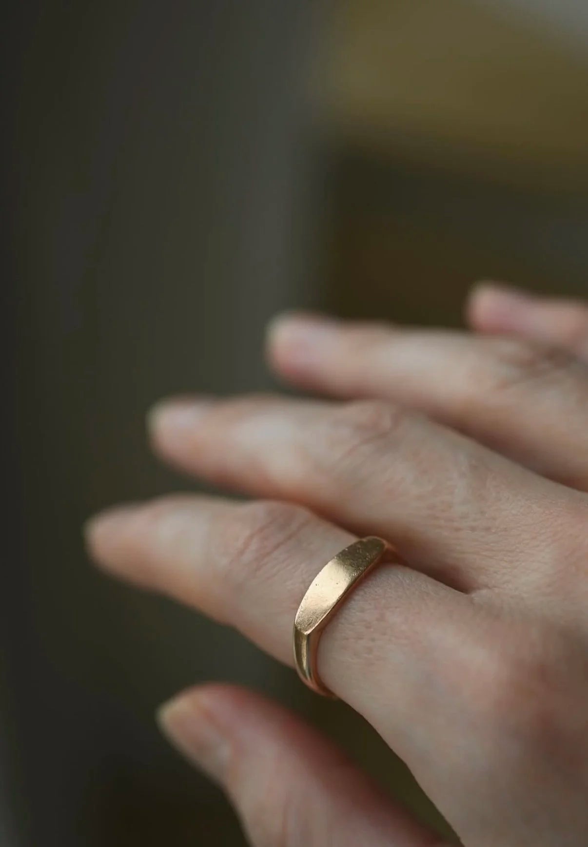 Rare Shaped Vintage Ring 18K Gold 1971 Sweden