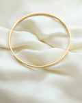 Beautiful 8.25 Inches Textured Solid Bangle 18K Gold