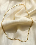Glowing 1970s Curb Link Chain 14K Gold