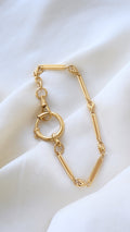 Incredible Fancy Link Antique Watch Chain Bracelet 18K Gold