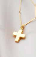 Glowing Cross Pendant 18K Gold Finland 1960