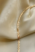 Beautiful Danish Vintage Brick Link Necklace 14K Gold 1960
