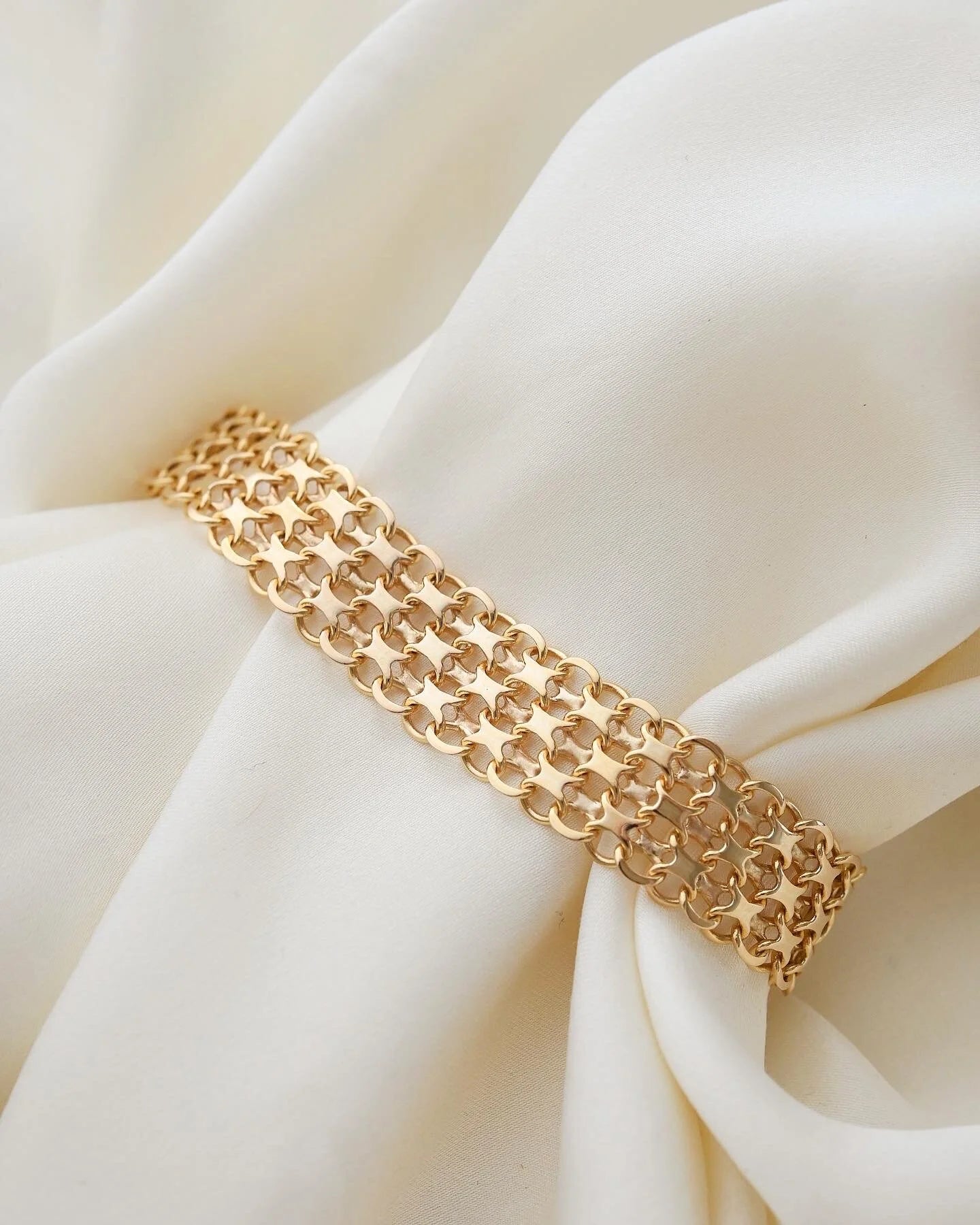 Gorg Glowing Swedish Vintage Bracelets Selling Separately 18K Gold 1960s
