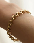 Rare Double Faceted Anchor Bracelet 18K Gold 1964