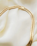 Danish Vintage Geneva Link Necklace 14K Gold 1970