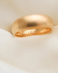 Old Wide Gold Band Stacking Ring 18K Gold 1900s