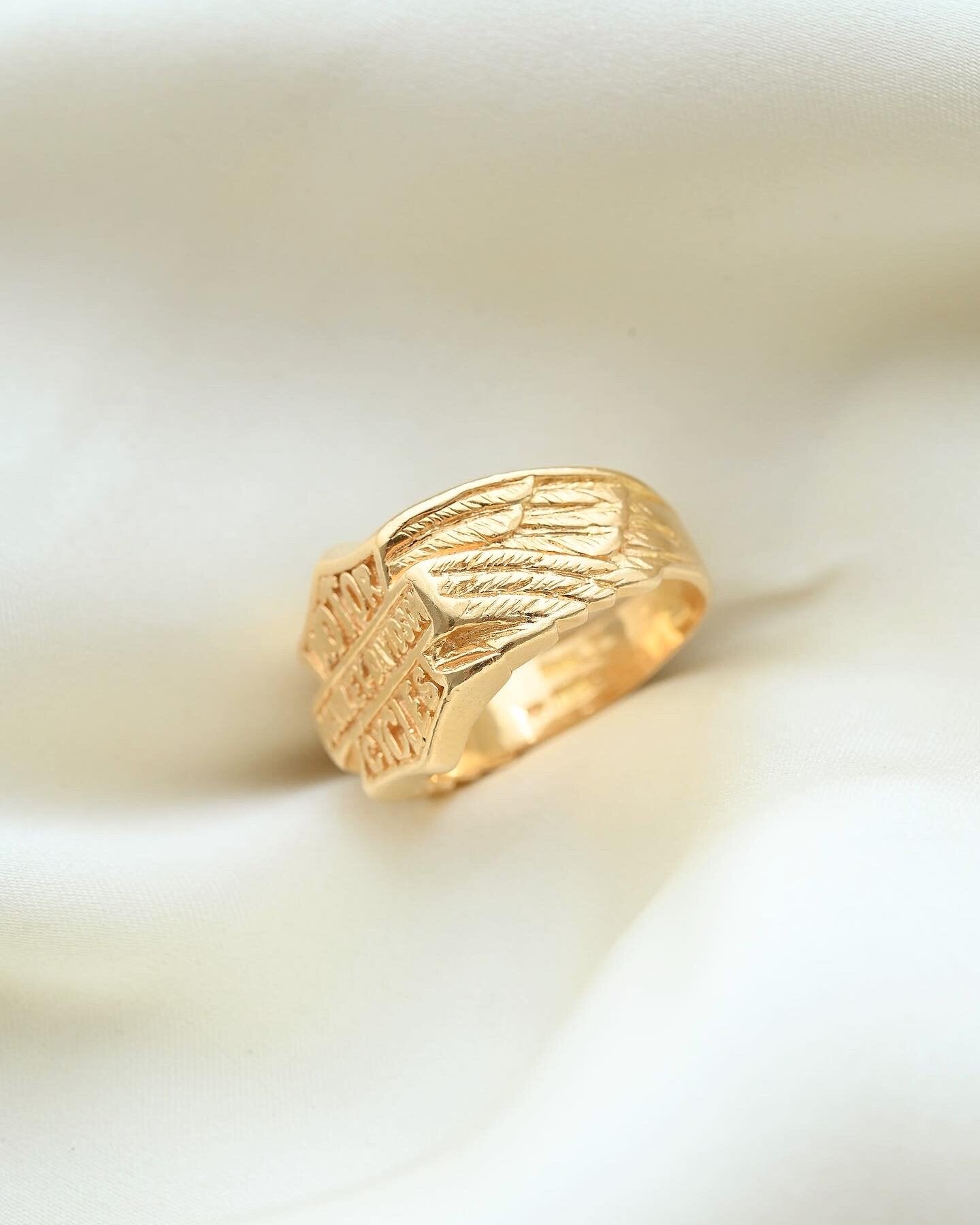 Amazing Collectible Harley Davidson Ring 15.5 Grams 18K Gold 1950s