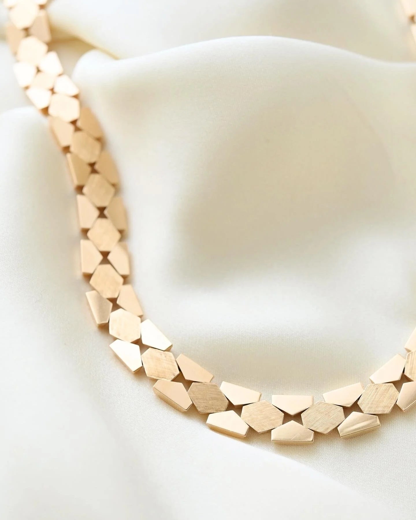 Incredible Beautiful Rare Danish Vintage Necklace 14K Gold
