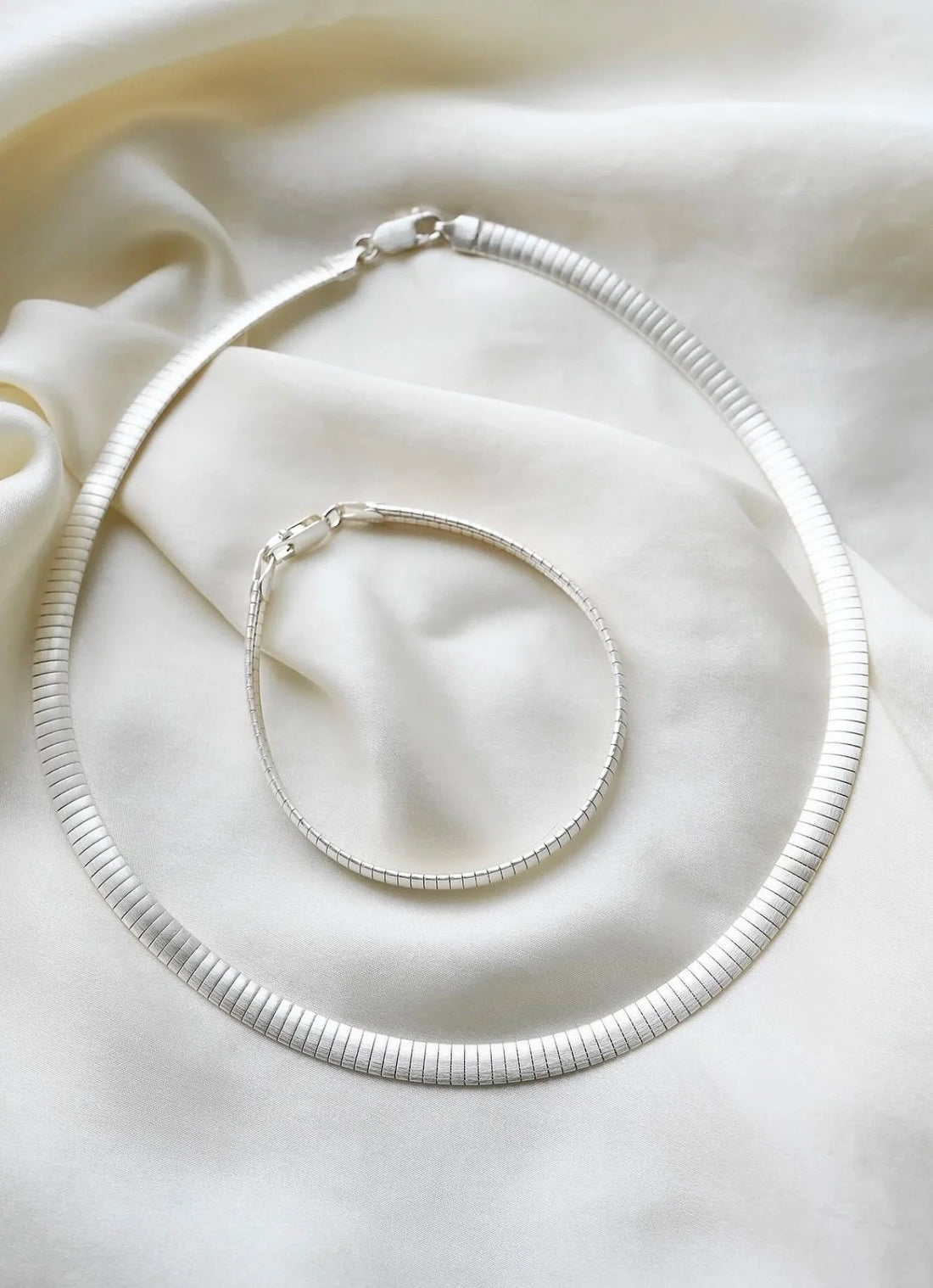 Amazing Vintage Sterling Silver Collar w Free Gift Bracelet Late 1900s Denmark