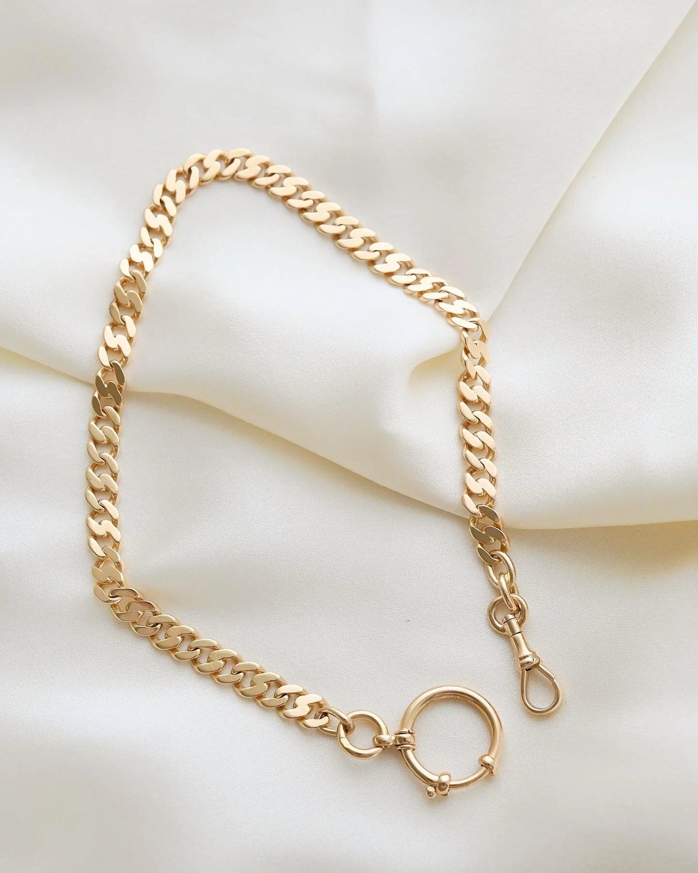 Sublime Swedish Antique Watch Chain 1925 18K Gold