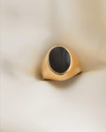 Black Onyx Ring 18K Gold 1962
