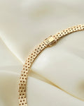 Amazing 30 Grams Brick Link Necklace 14K Gold