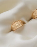 Swedish Vintage Cigarband Rings 18K Gold