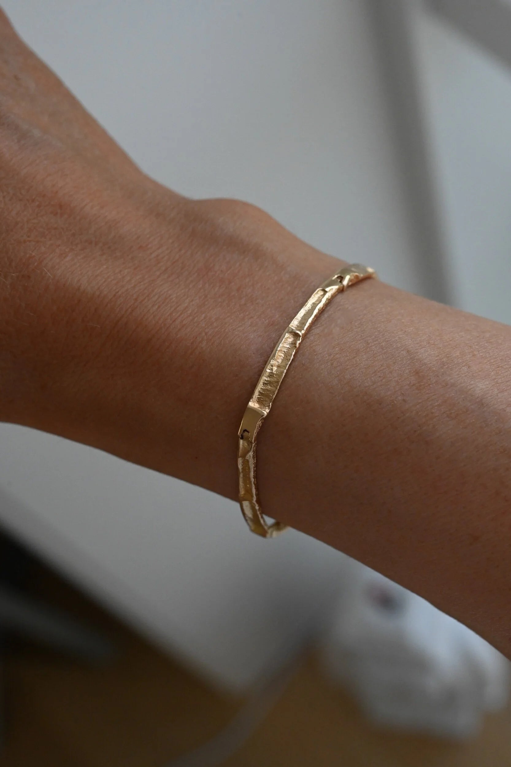 Gorg Danish Vintage Fancy Link Bracelet 18K Gold 1946-1956