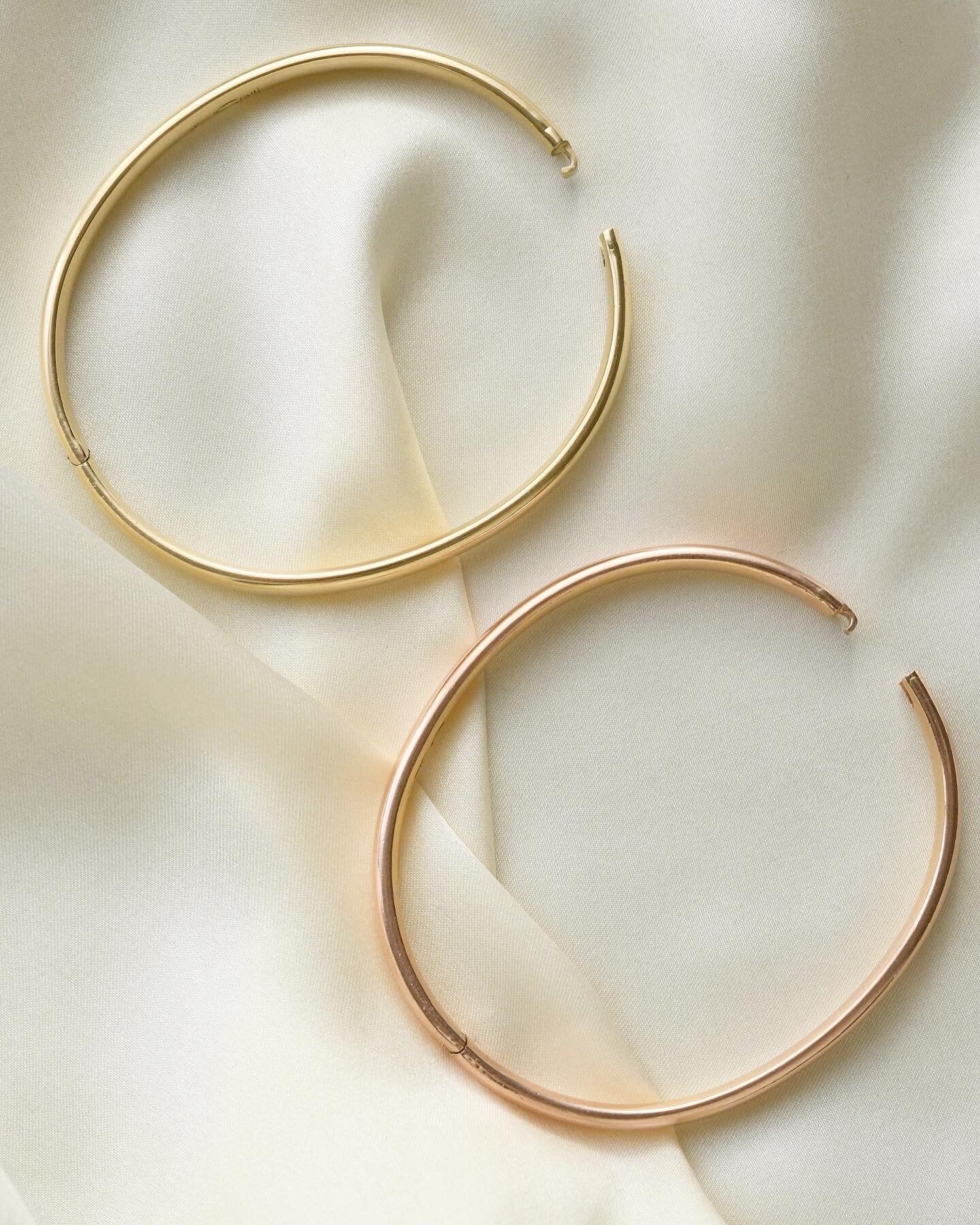 ROSE GOLD Bangle 14K Gold 1980s