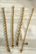 HEAVY 7.5mm Vintage Anchor Bracelet 8K Gold