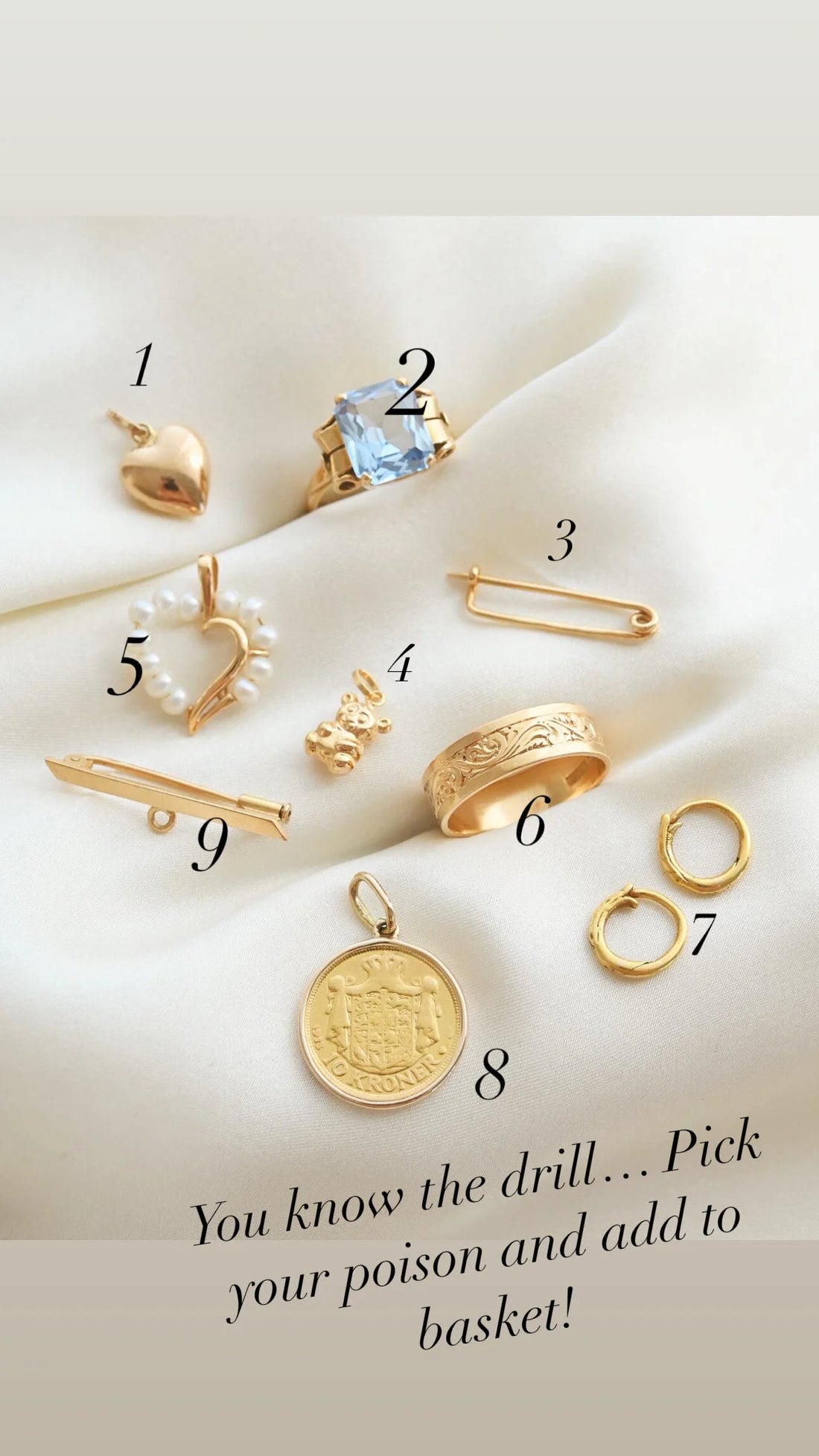 Saturday Selection Danish and Swedish Antique and Vintage Pieces 18-22K Gold 1800-1984