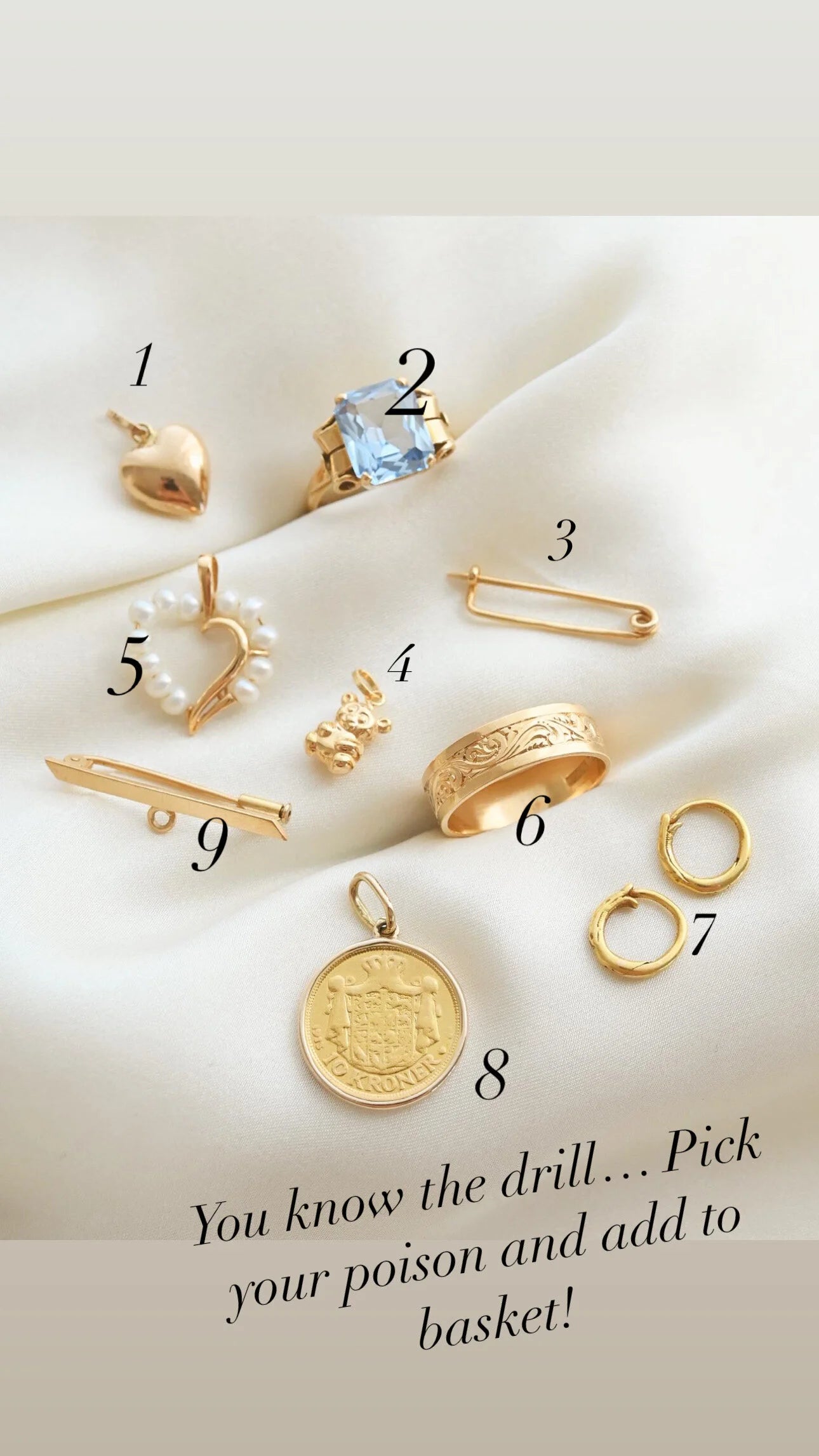 Saturday Selection Danish and Swedish Antique and Vintage Pieces 18-22K Gold 1800-1984