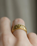 The Perfect Antique Wedding Band 18K Gold 1915